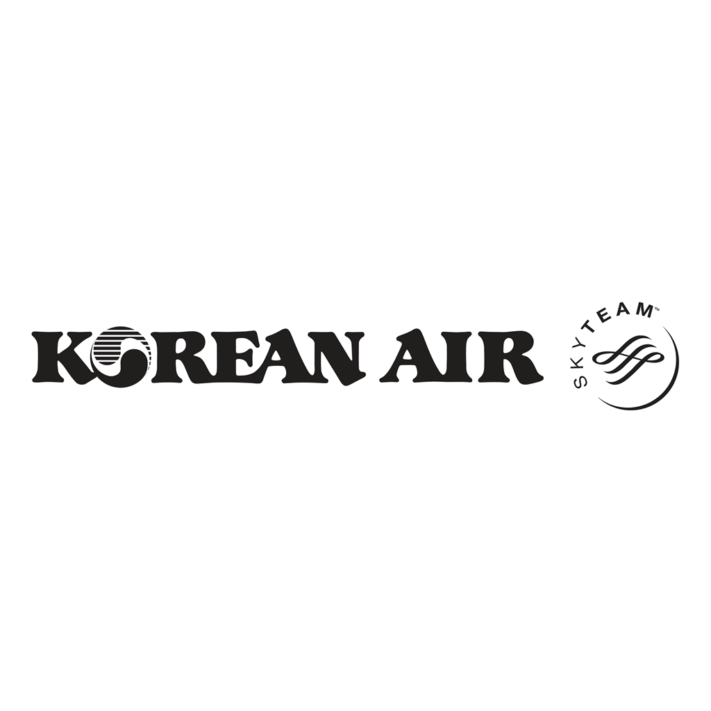Korean Air logotype, transparent .png, medium, large