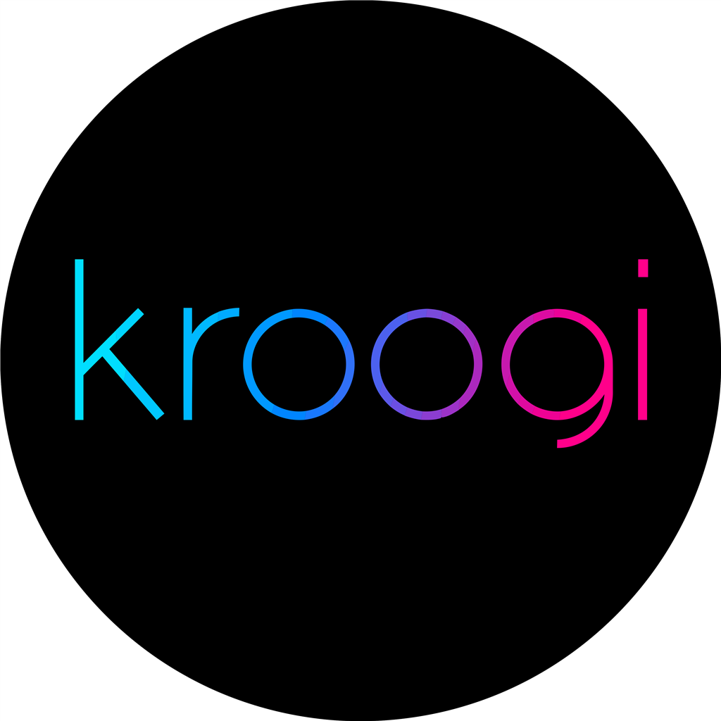 Kroogi logotype, transparent .png, medium, large
