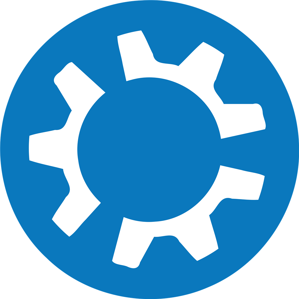 Kubuntu logotype, transparent .png, medium, large