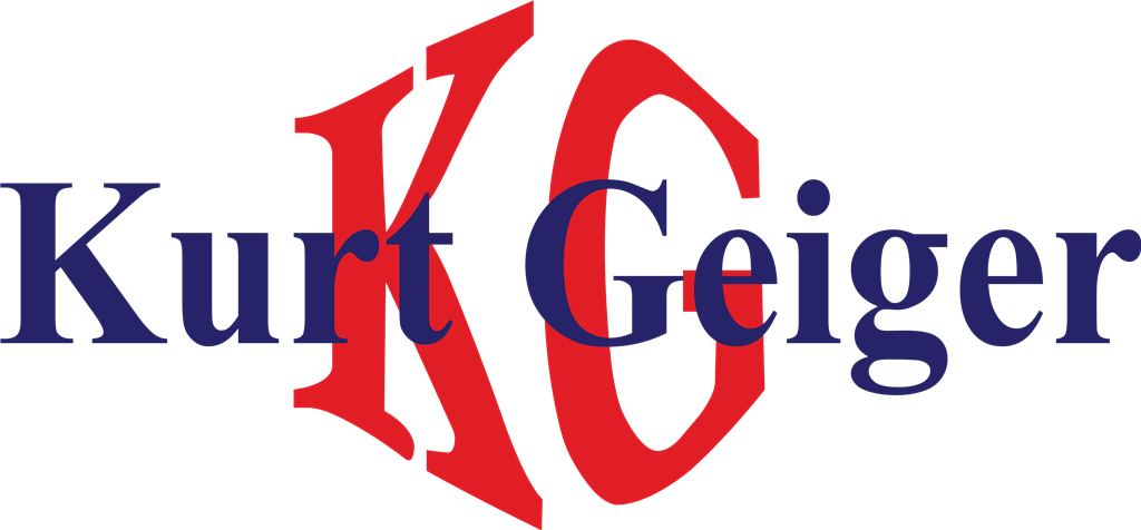 Kurt Geiger logotype, transparent .png, medium, large