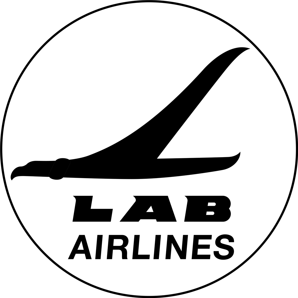 LAB Airlines logotype, transparent .png, medium, large