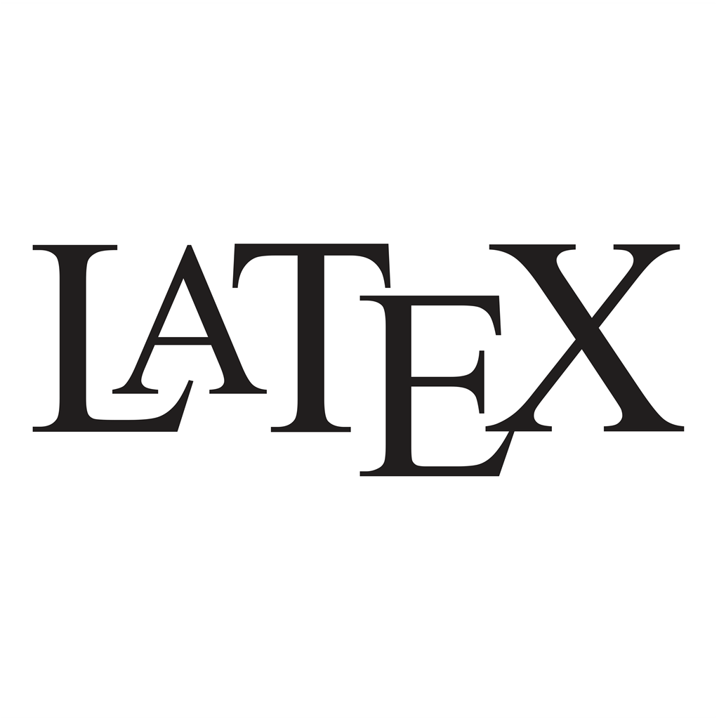 Latex logotype, transparent .png, medium, large
