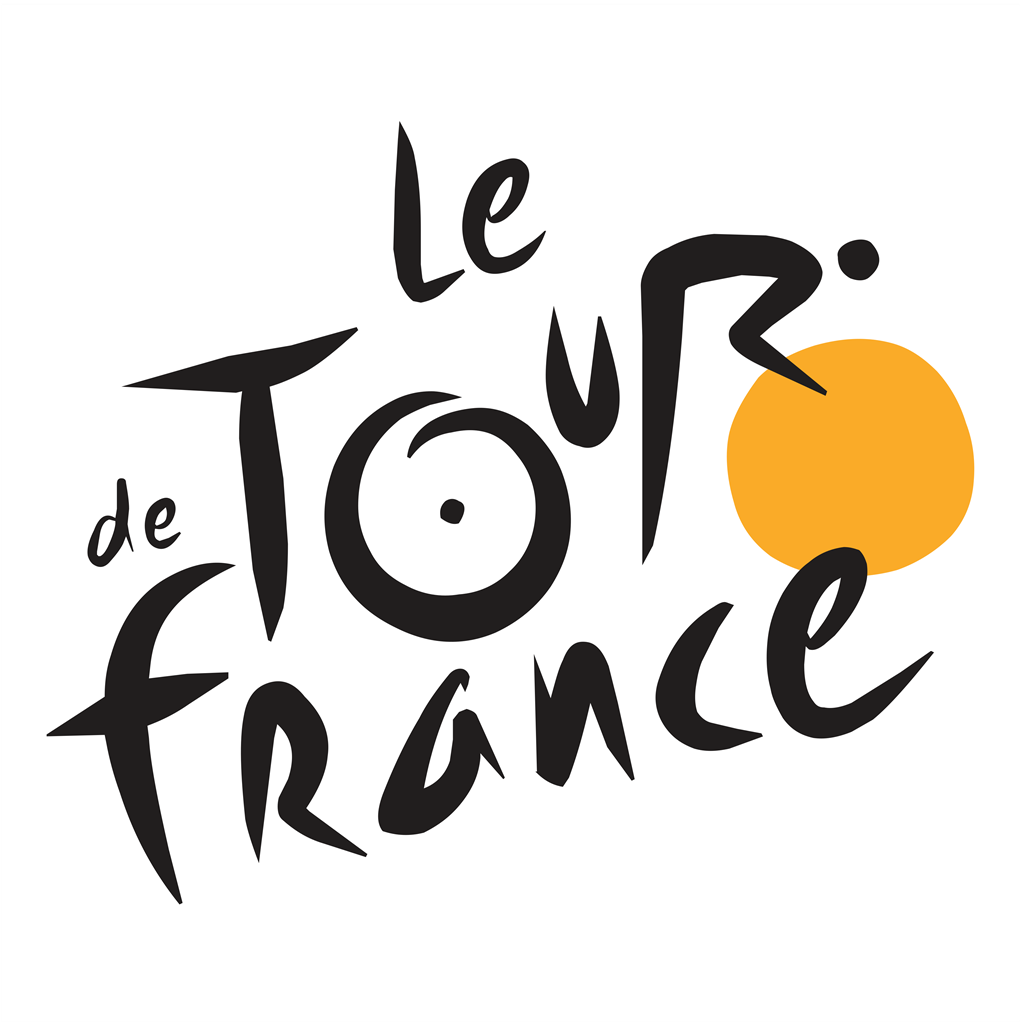 Le Tour de France logotype, transparent .png, medium, large