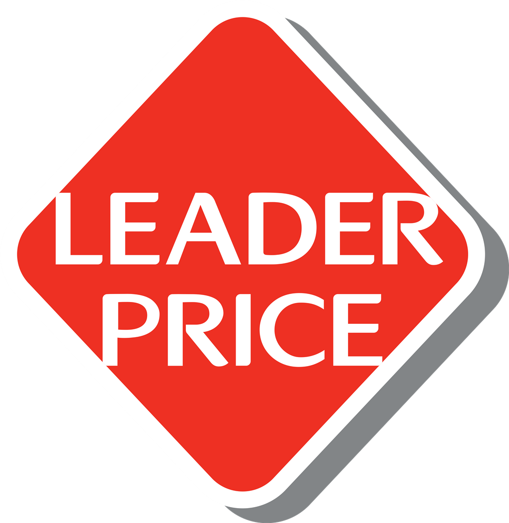 Leader Price logotype, transparent .png, medium, large