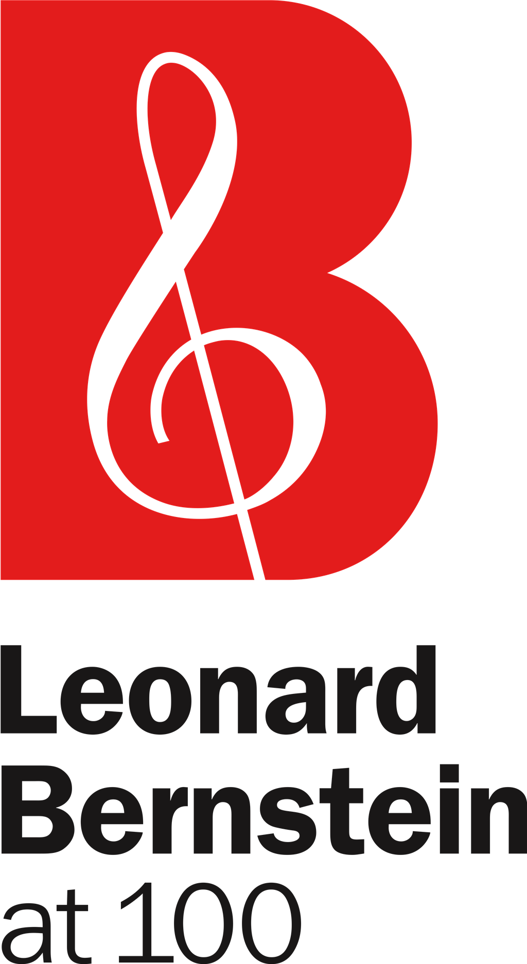 Leonard Bernstein logotype, transparent .png, medium, large