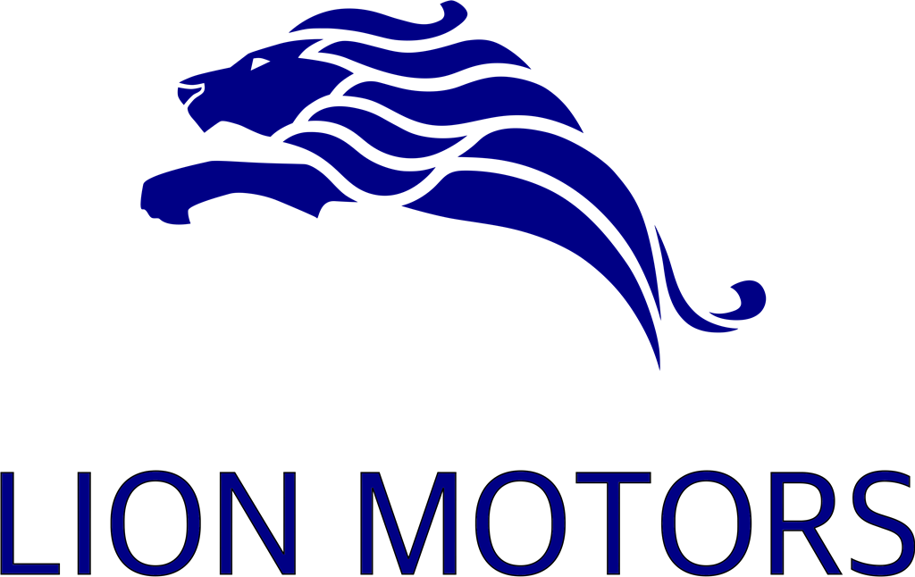 Lion Motors logotype, transparent .png, medium, large