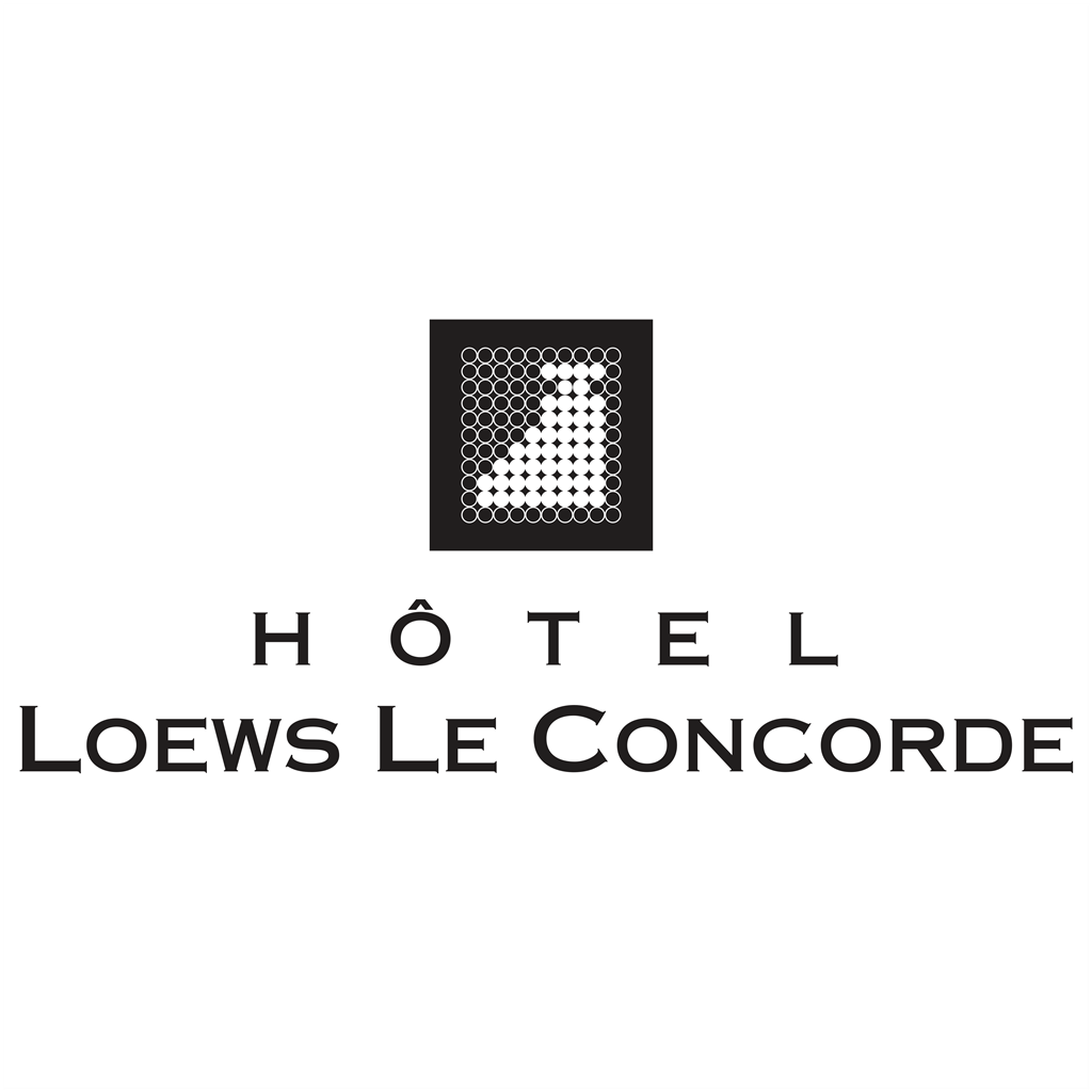 Loews Le Concorde Hotel logotype, transparent .png, medium, large