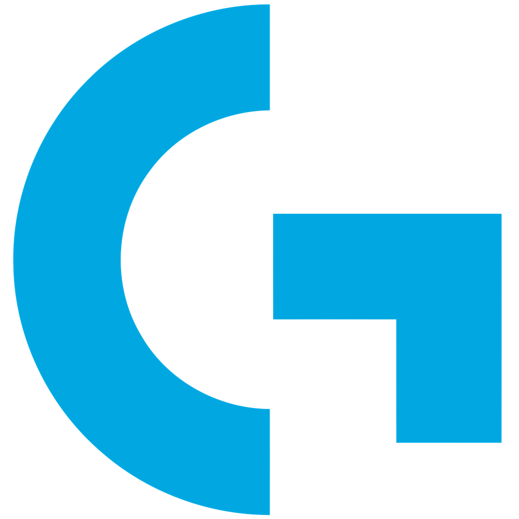 Logitech Gaming logotype, transparent .png, medium, large