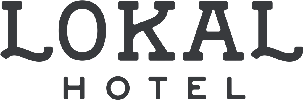 Lokal Hotel logotype, transparent .png, medium, large