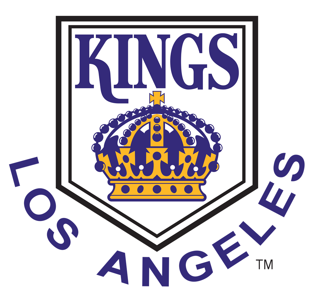 Los Angeles Kings logotype, transparent .png, medium, large
