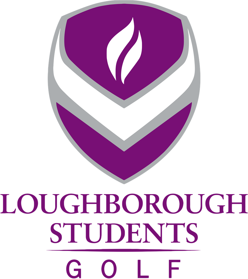 Loughborough University Students Golf Club logotype, transparent .png, medium, large