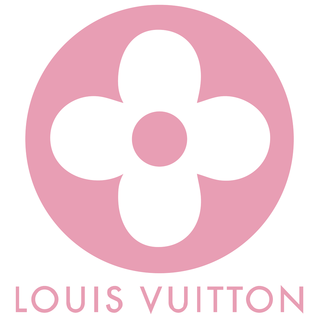 Louis Vuitton red circle logotype, transparent .png, medium, large