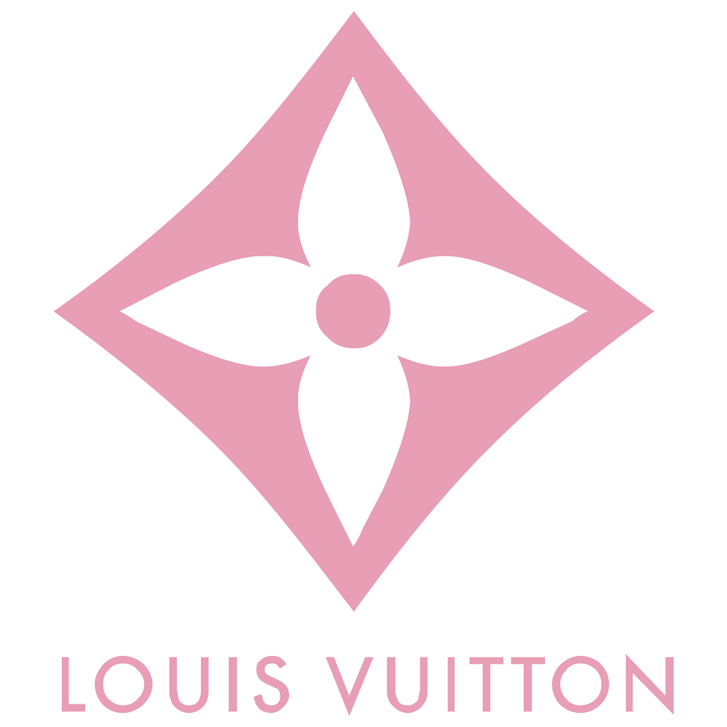 Louis Vuitton red rectangle logotype, transparent .png, medium, large
