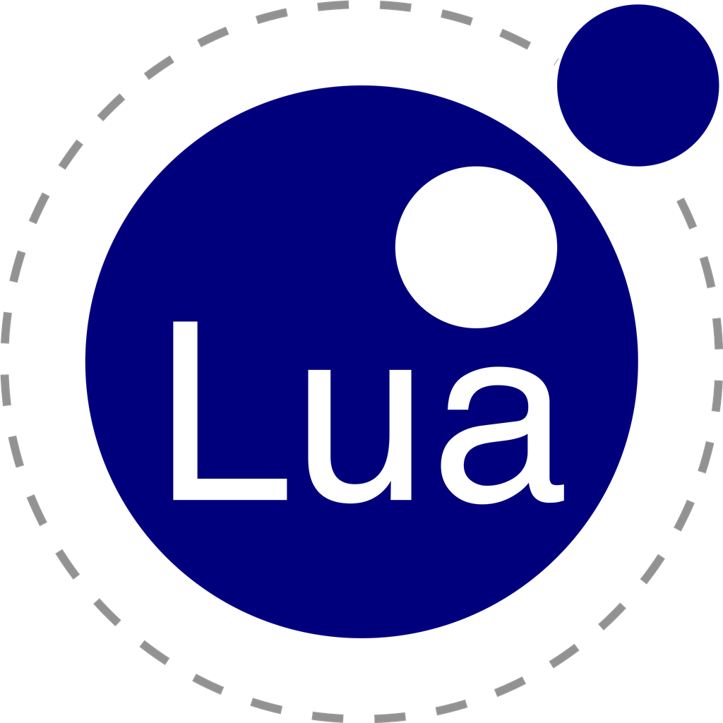 Lua logotype, transparent .png, medium, large