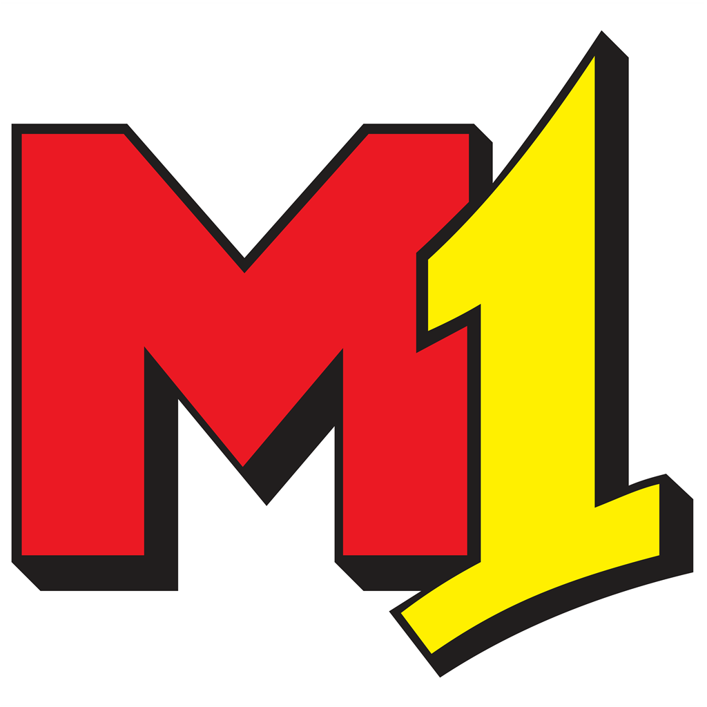 M1 (Singapore) logotype, transparent .png, medium, large