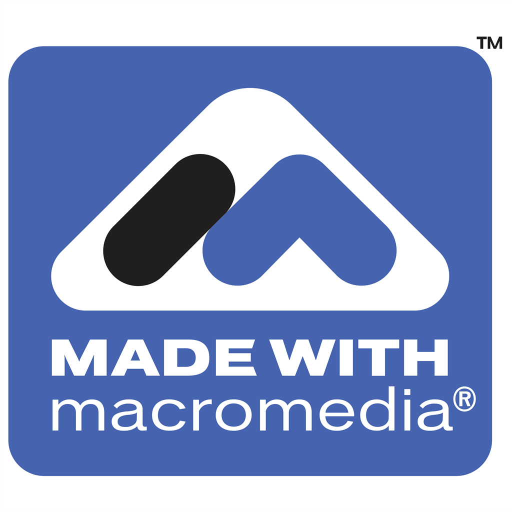 Macromedia logotype, transparent .png, medium, large