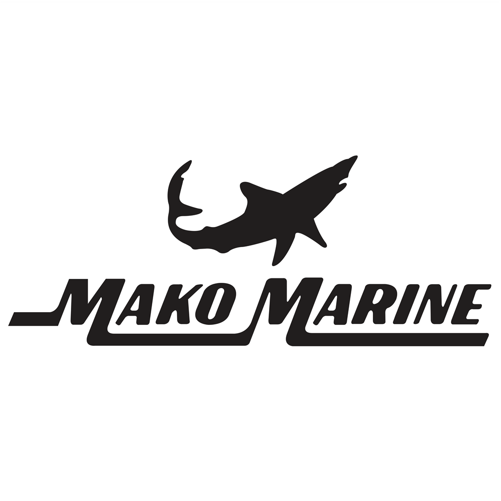 Mako Marine logotype, transparent .png, medium, large