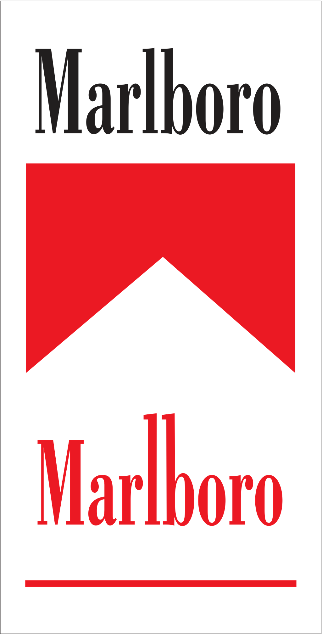 Marlboro logotype, transparent .png, medium, large