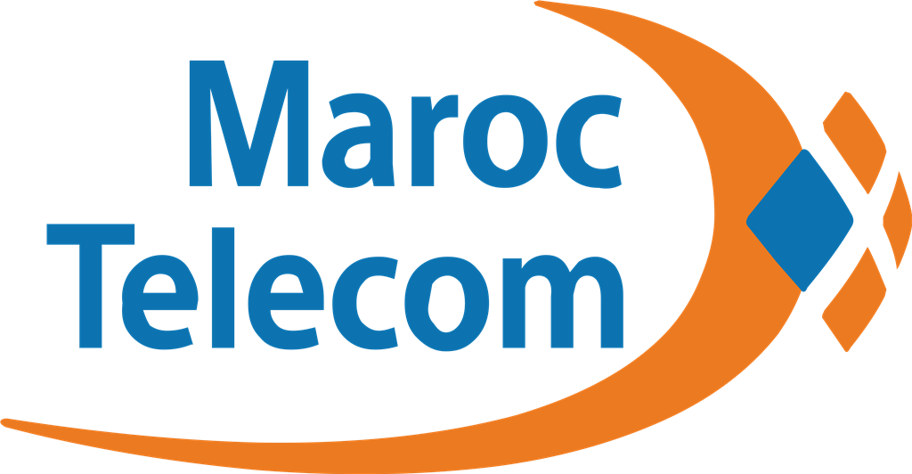 Maroc Telecom logotype, transparent .png, medium, large