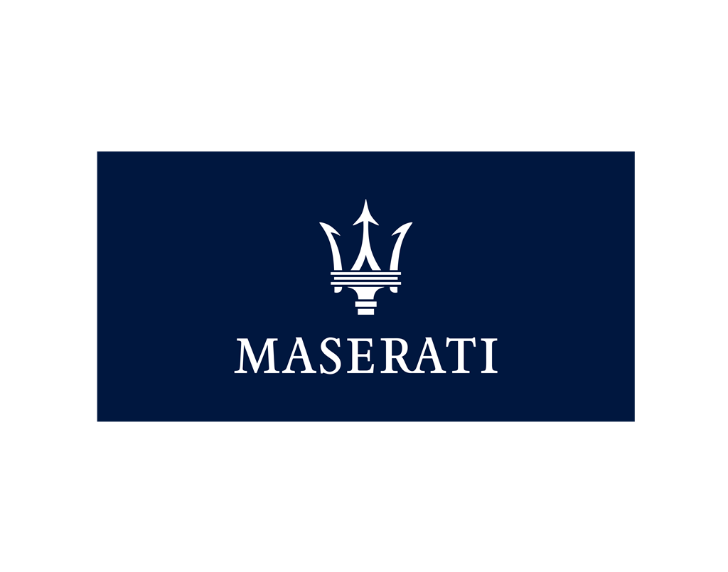 Maserati logotype, transparent .png, medium, large