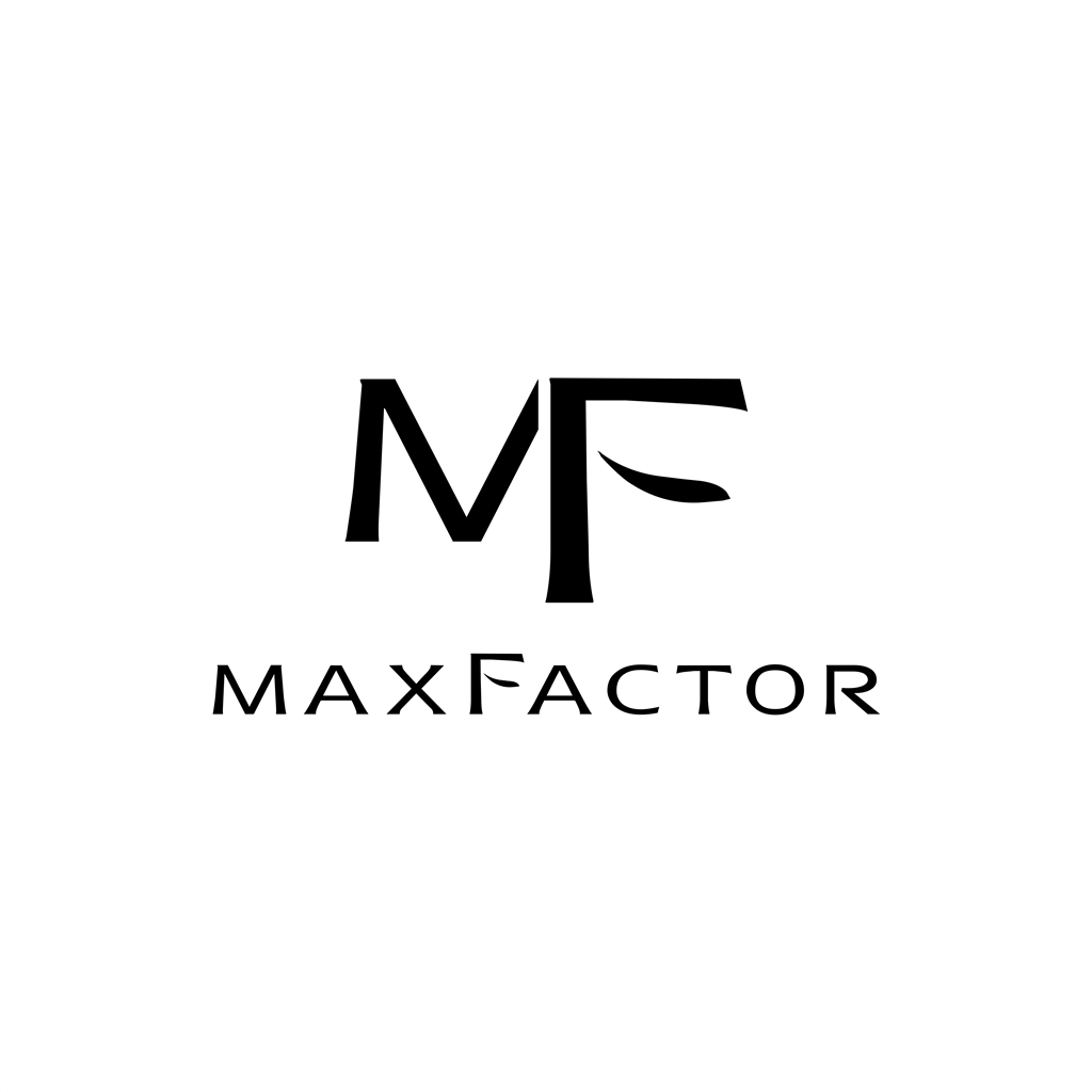Max Factor logotype, transparent .png, medium, large
