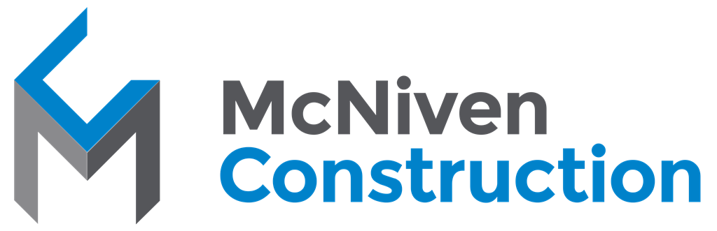 McNiven Construction logotype, transparent .png, medium, large