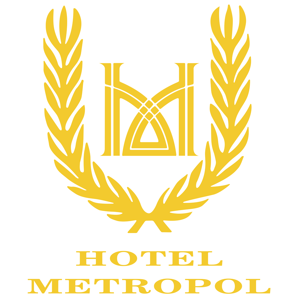 Metropol Hotel logotype, transparent .png, medium, large