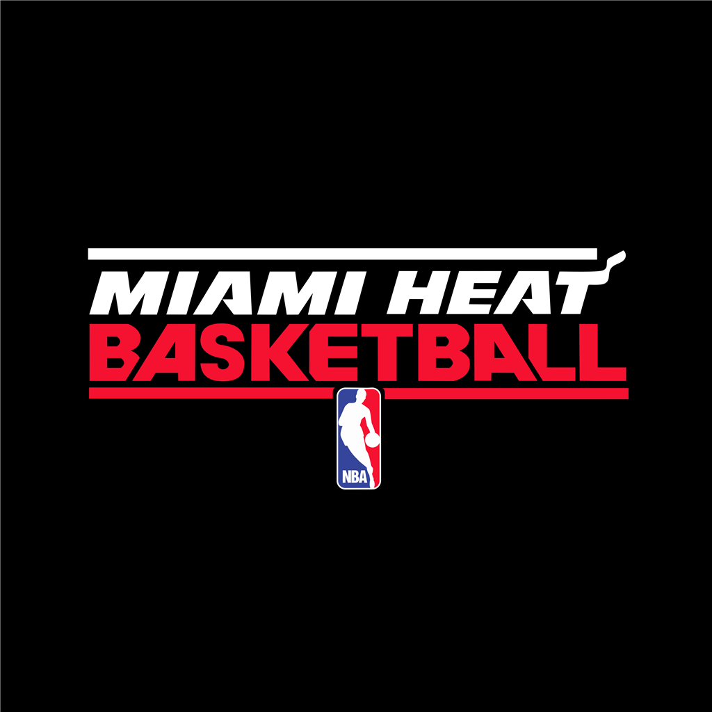 Miami Heat logotype, transparent .png, medium, large