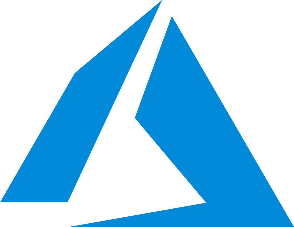 Microsoft Azure logotype, transparent .png, medium, large