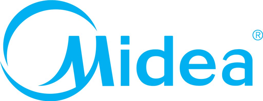 Midea logotype, transparent .png, medium, large