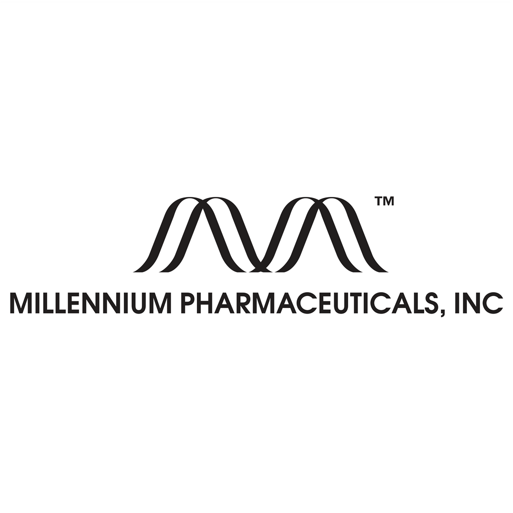 Millennium Pharmaceuticals logotype, transparent .png, medium, large