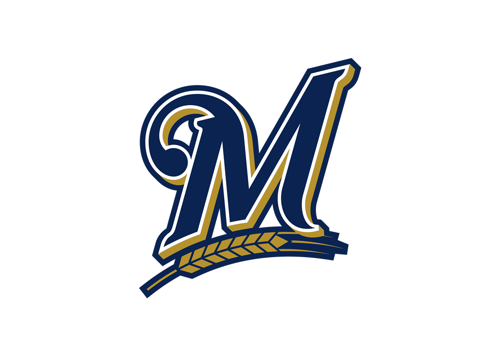 Milwaukee Brewers logotype, transparent .png, medium, large