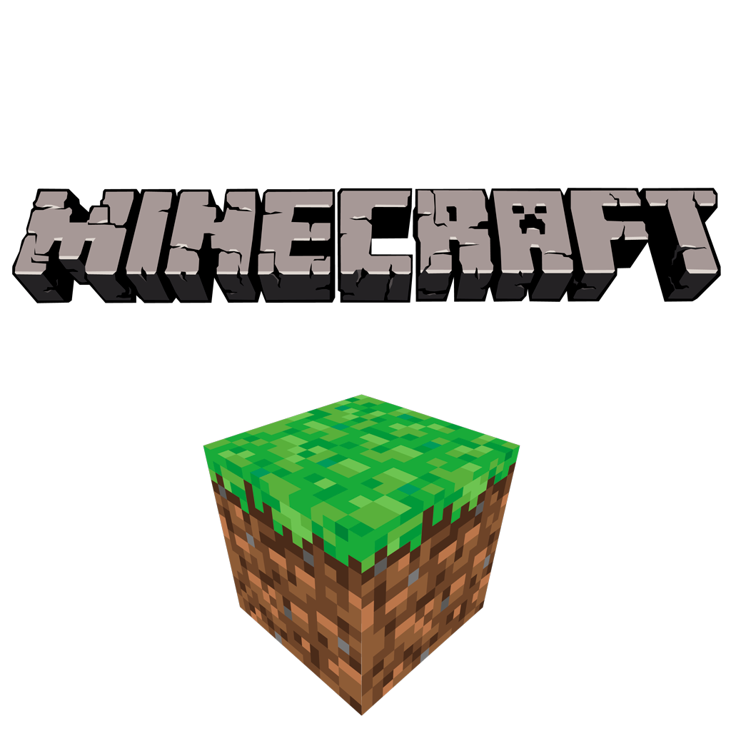 Minecraft logotype, transparent .png, medium, large