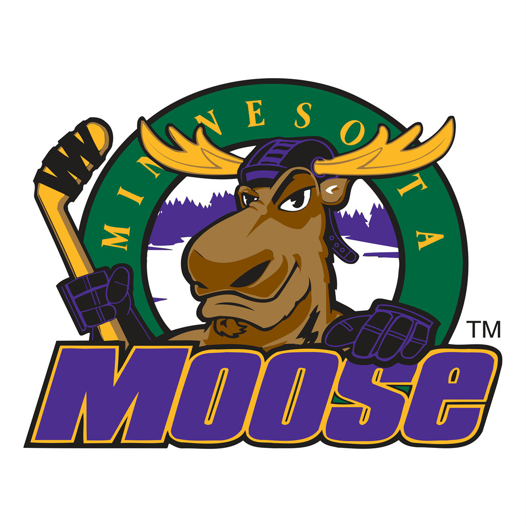 Minnesota Moose logotype, transparent .png, medium, large