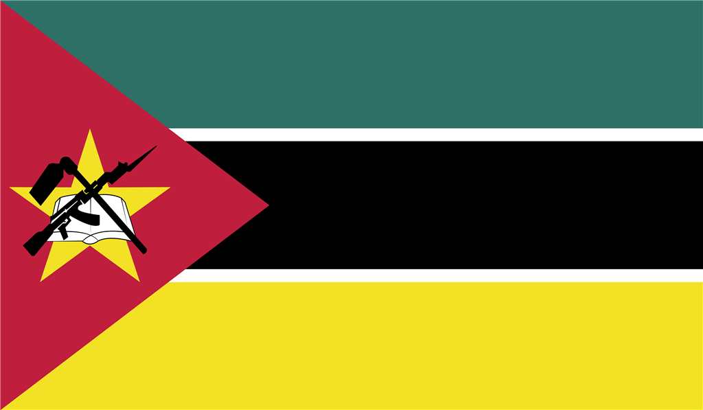 Mozambique logotype, transparent .png, medium, large