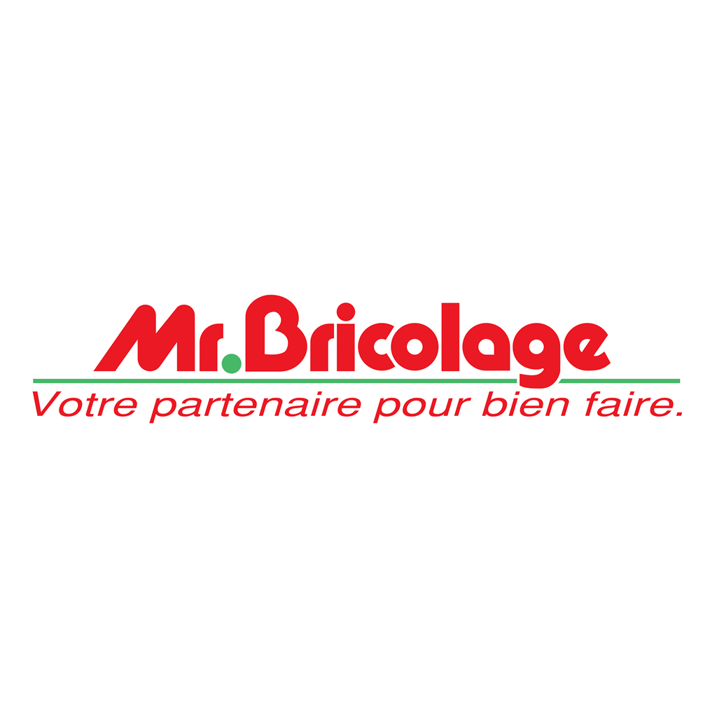 Mr. Bricolage logotype, transparent .png, medium, large