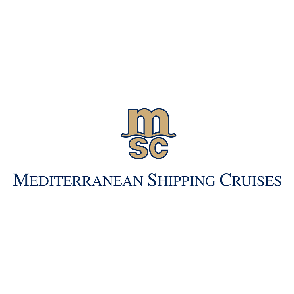 MSC Mediterranean Shipping Cruises logotype, transparent .png, medium, large