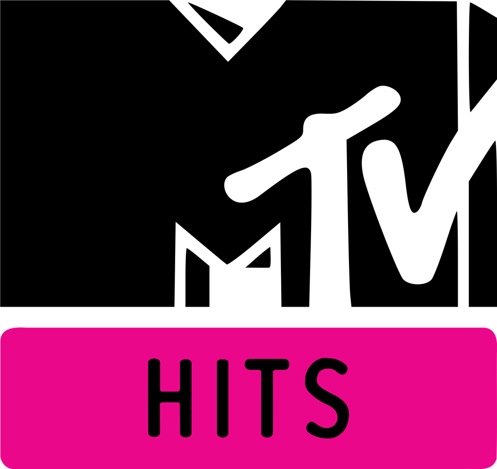 MTV HITS logotype, transparent .png, medium, large