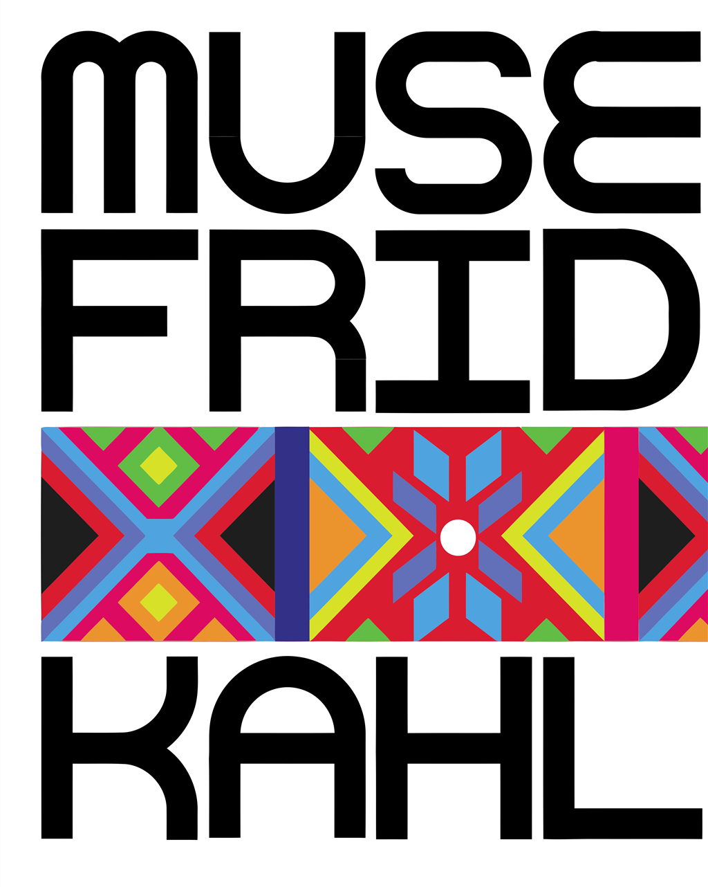 Museo Frida Kahlo logotype, transparent .png, medium, large