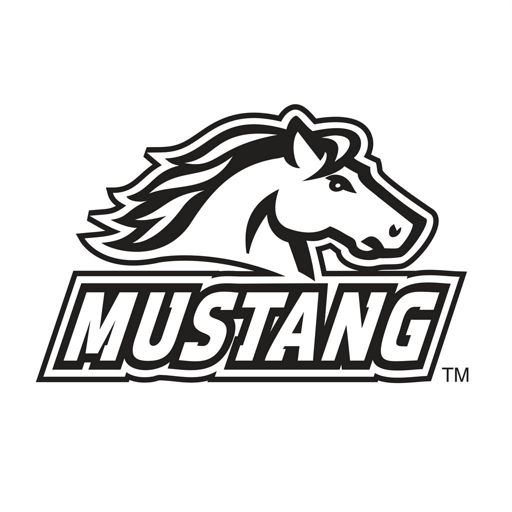 Mustang logotype, transparent .png, medium, large
