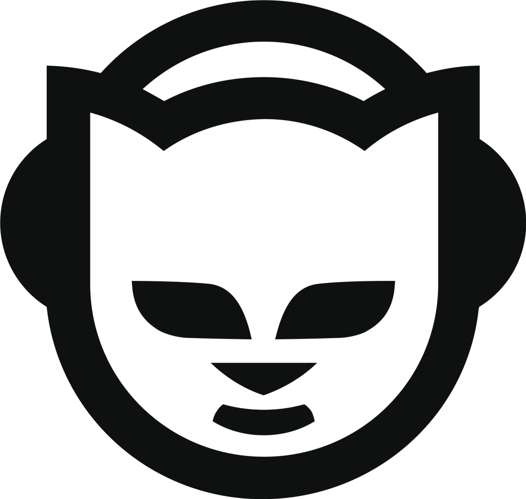 Napster logotype, transparent .png, medium, large