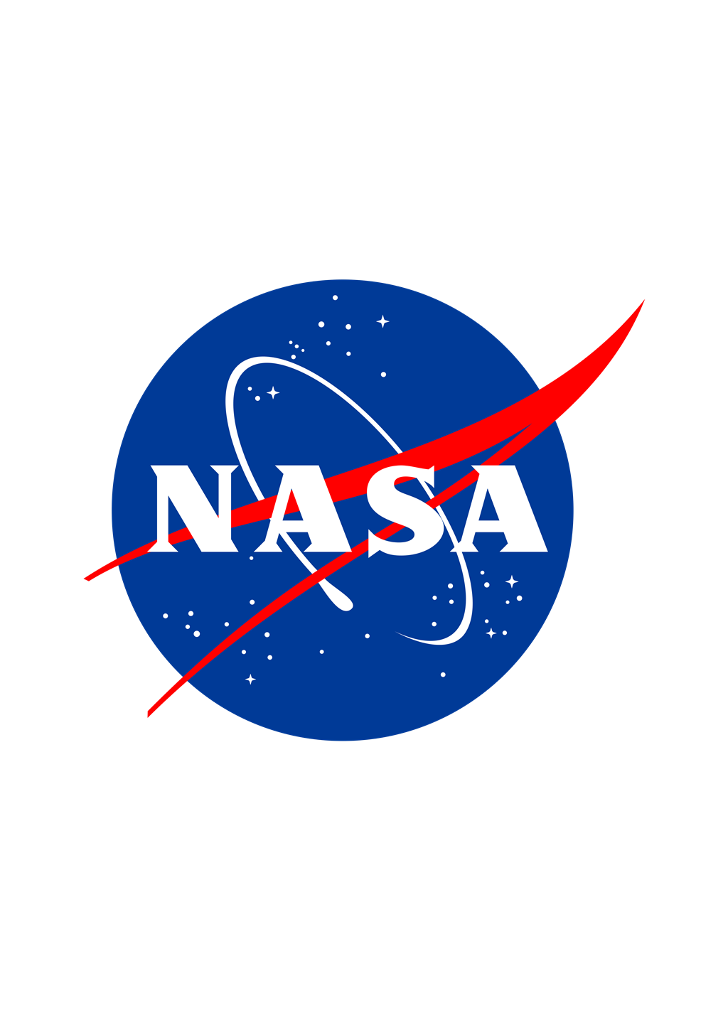 NASA logotype, transparent .png, medium, large