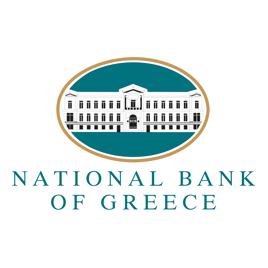 National Bank of Greece logotype, transparent .png, medium, large