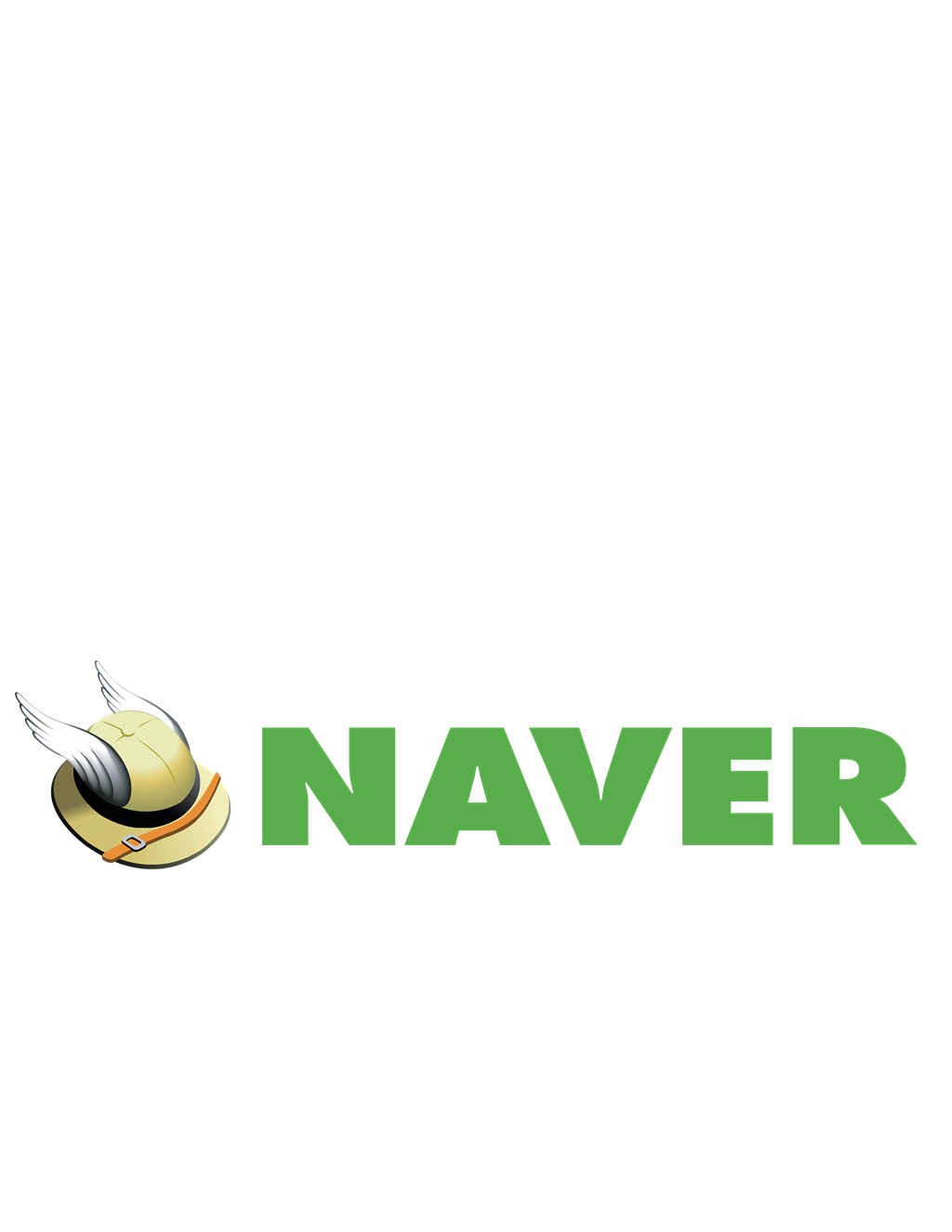 Naver logotype, transparent .png, medium, large