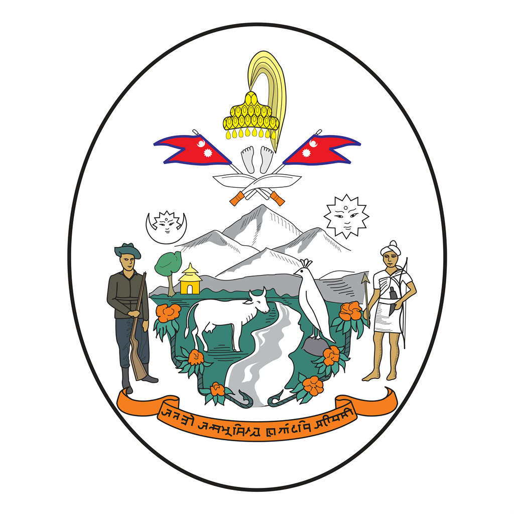 Nepal logotype, transparent .png, medium, large