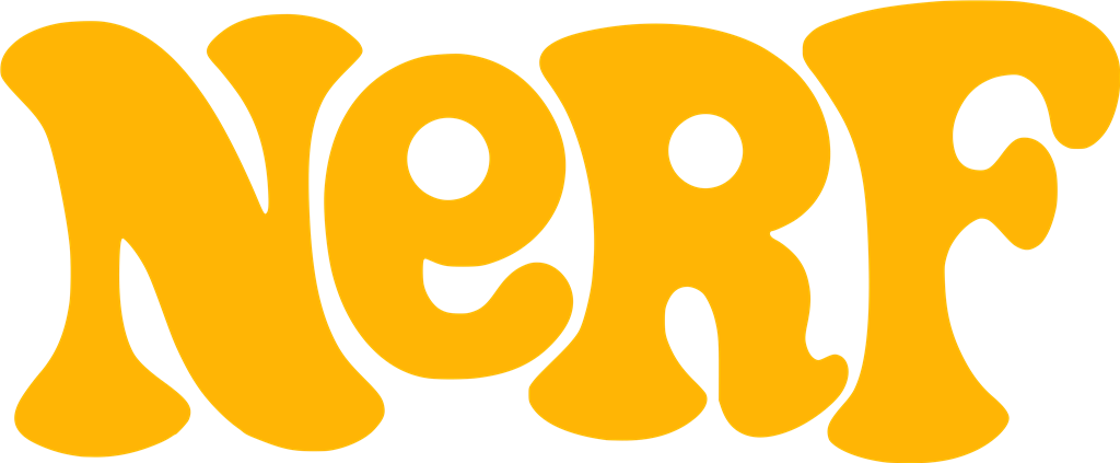 Nerf logotype, transparent .png, medium, large