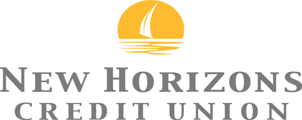 New Horizons Credit Union logotype, transparent .png, medium, large