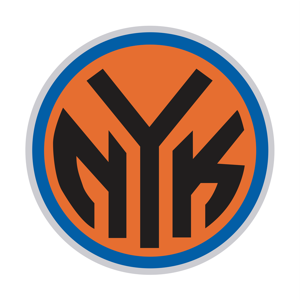 New York Knicks logotype, transparent .png, medium, large