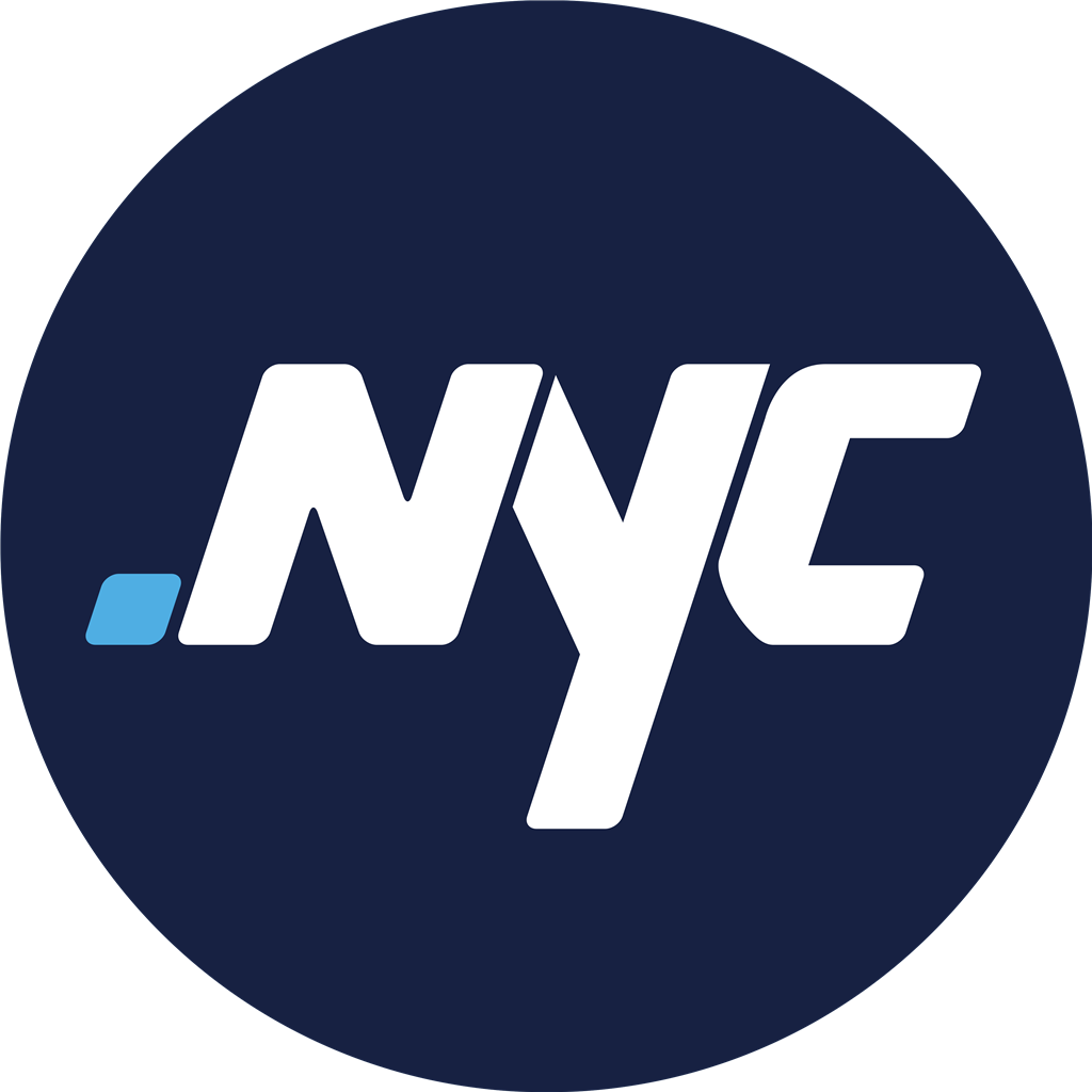 New York NYC logotype, transparent .png, medium, large