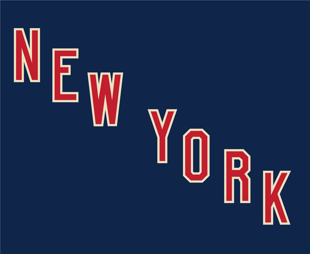 New York Rangers logotype, transparent .png, medium, large